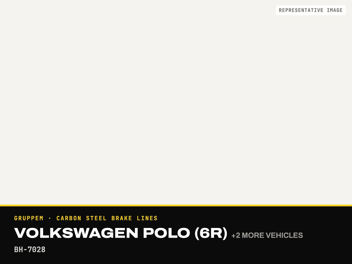 GruppeM Carbon Steel Brake Lines — Volkswagen Polo (6R) · BH-7028 (representative image)