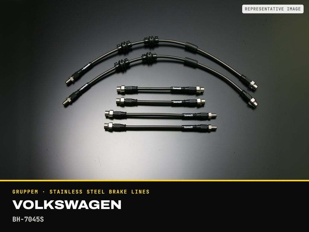 GruppeM Stainless Steel Brake Lines — Volkswagen · BH-7045S (representative image)