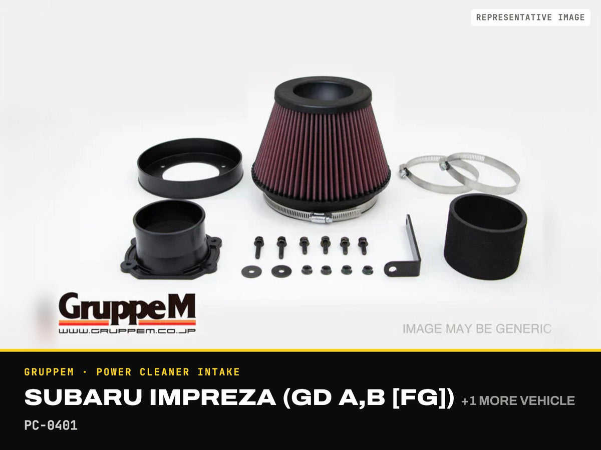 GruppeM Power Cleaner Intake — Subaru Impreza (GD A,B [FG]) · PC-0401 (representative image)