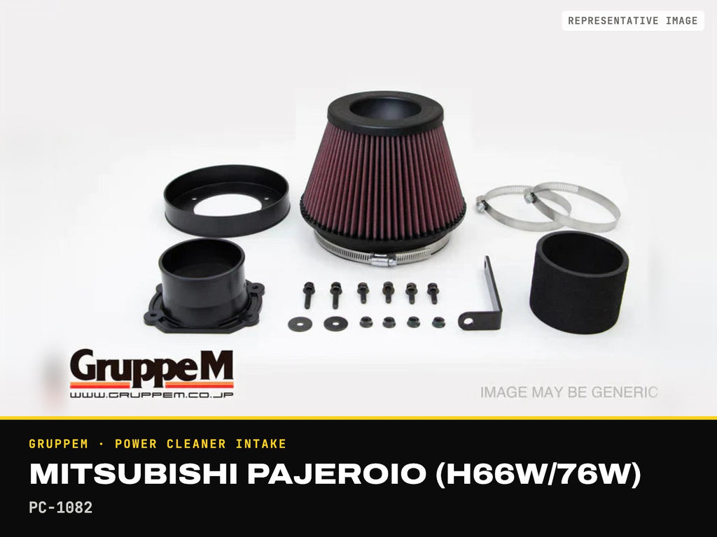 GruppeM Power Cleaner Intake — Mitsubishi Pajeroio (H66W/76W) · PC-1082 (representative image)
