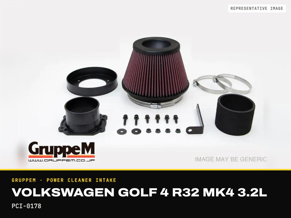 GruppeM Power Cleaner Intake — Volkswagen Golf 4 R32 MK4 3.2L · PCI-0178 (representative image)