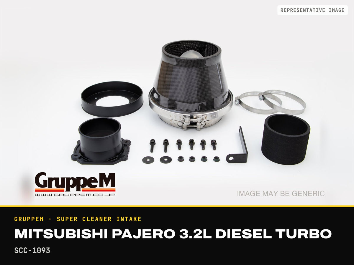 GruppeM Super Cleaner Intake — Mitsubishi Pajero 3.2L Diesel Turbo · SCC-1093 (representative image)