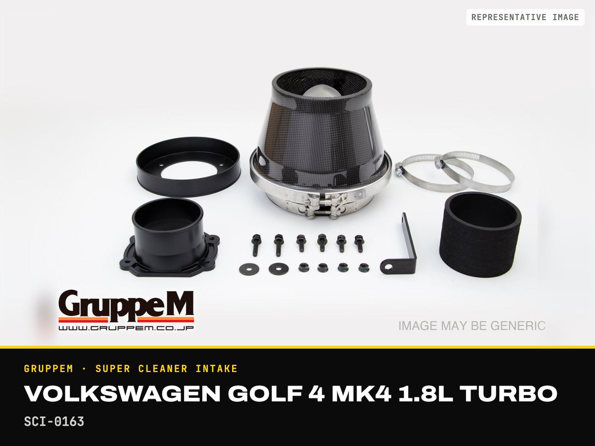 GruppeM Super Cleaner Intake — Volkswagen Golf 4 MK4 1.8L Turbo · SCI-0163 (representative image)